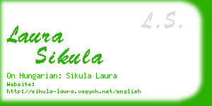 laura sikula business card